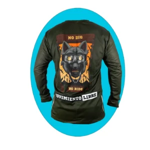 Jersey mtb diseño zorro gris