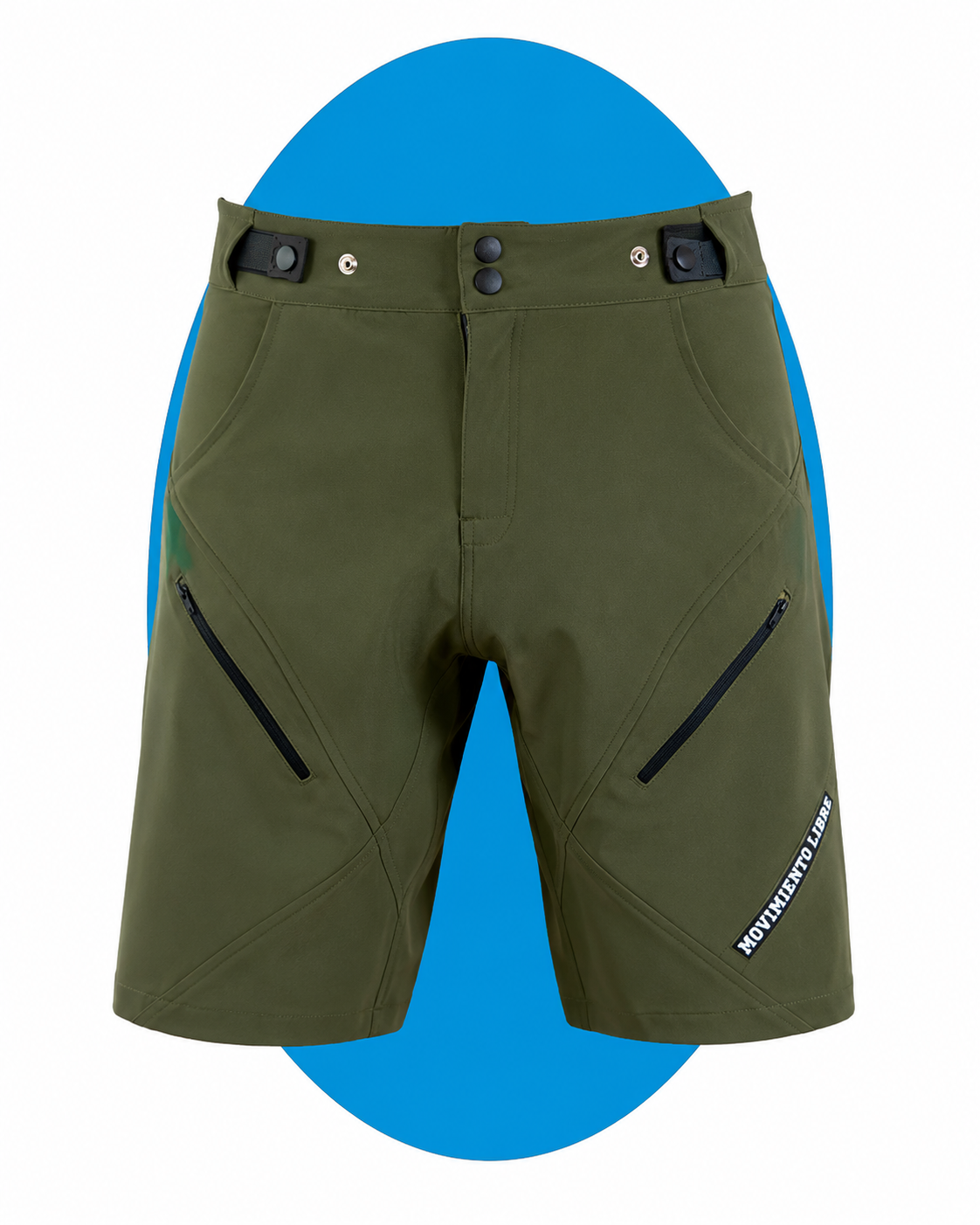Pantaloneta mtb verde militar