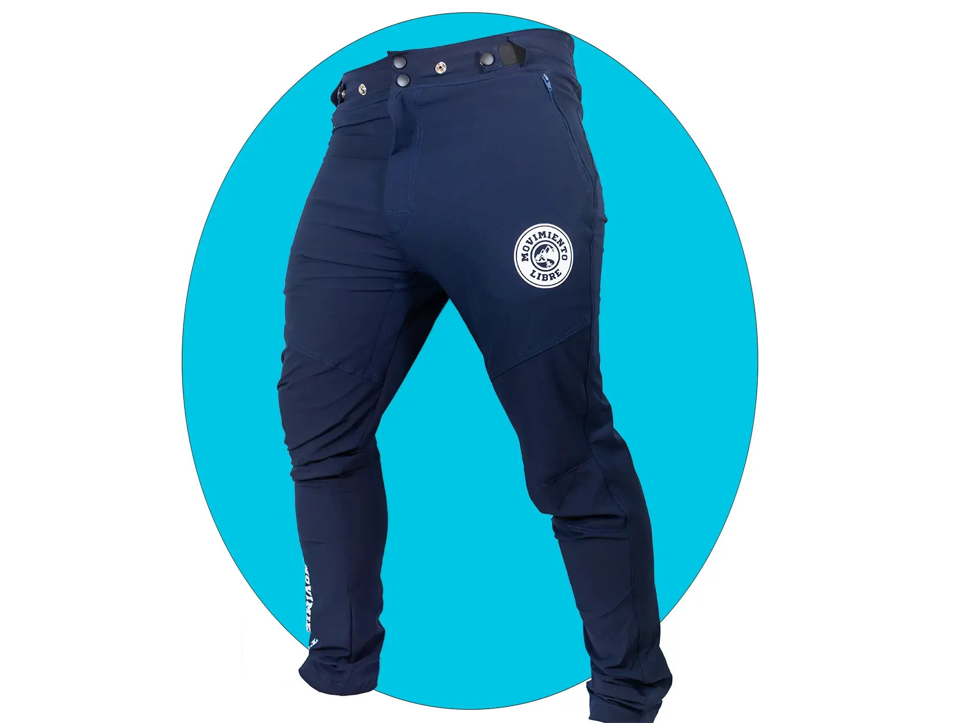 Pantalón mtb azul - Imagen 3