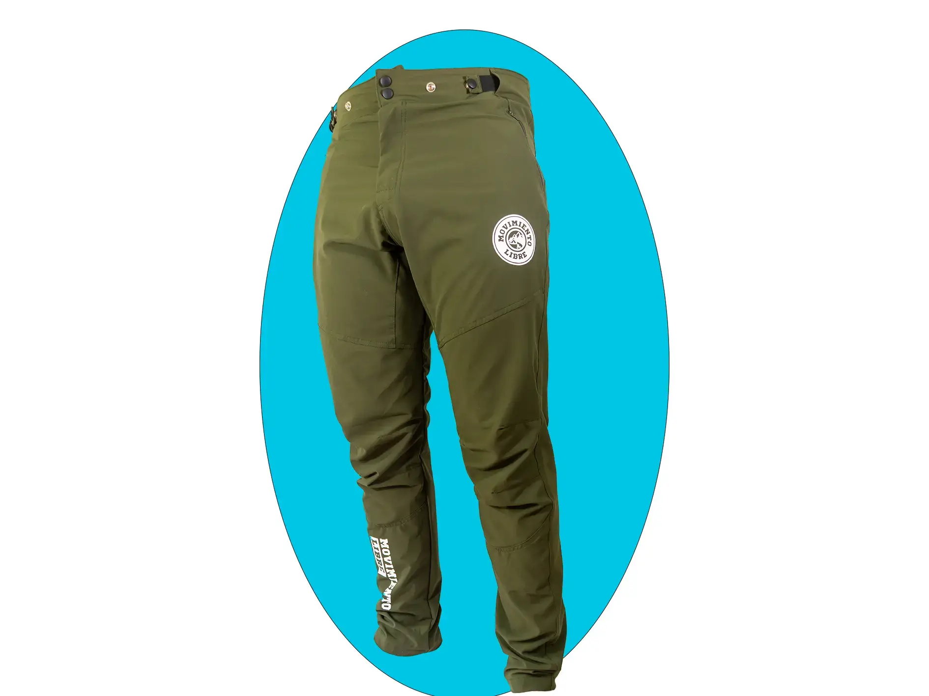 Pantalón mtb verde - Imagen 3